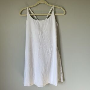 Ewedoos Athletic Dress Sleeveless Athleisure White Built in Shorts Women's Med.